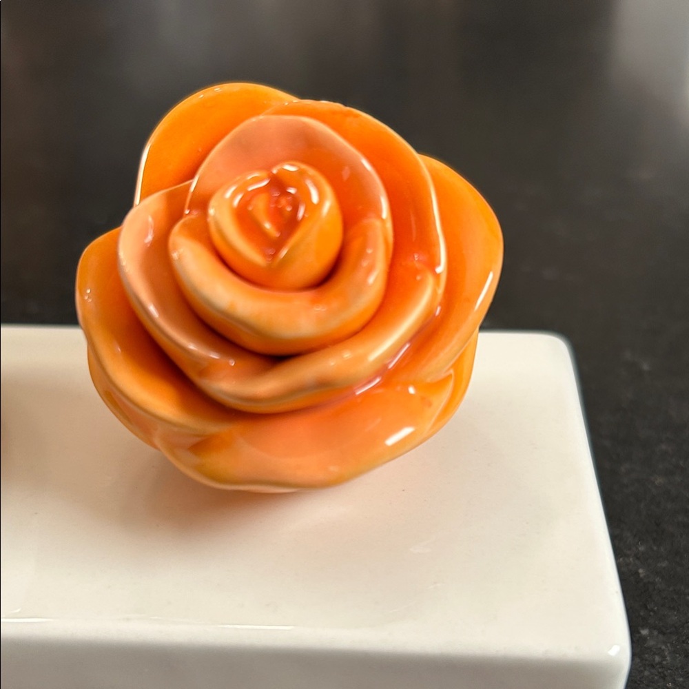 Nora Fleming Orange Flower Mini